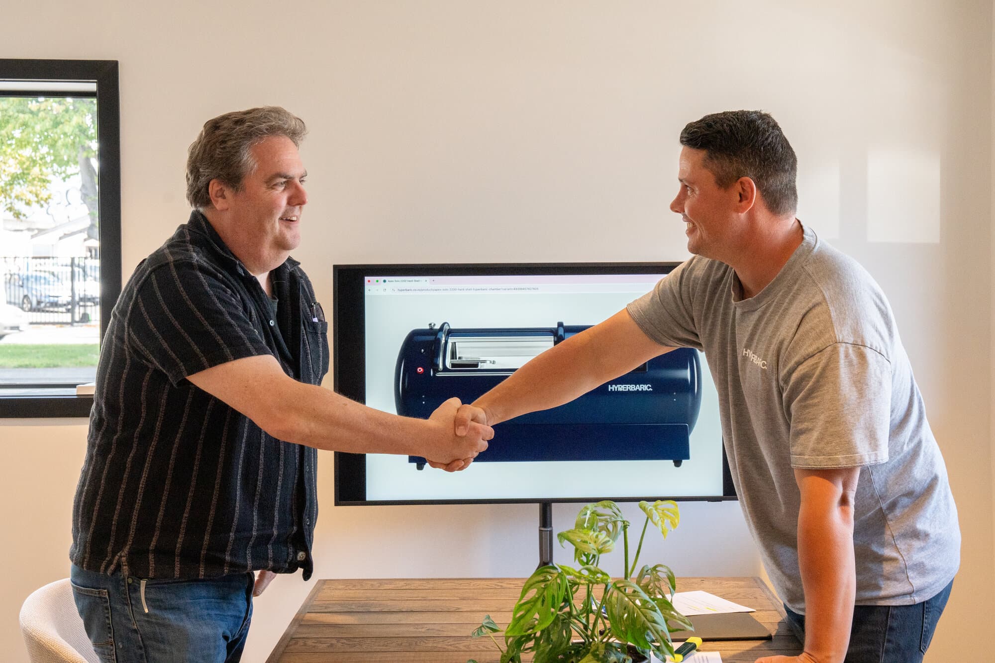 Handshake after consultation