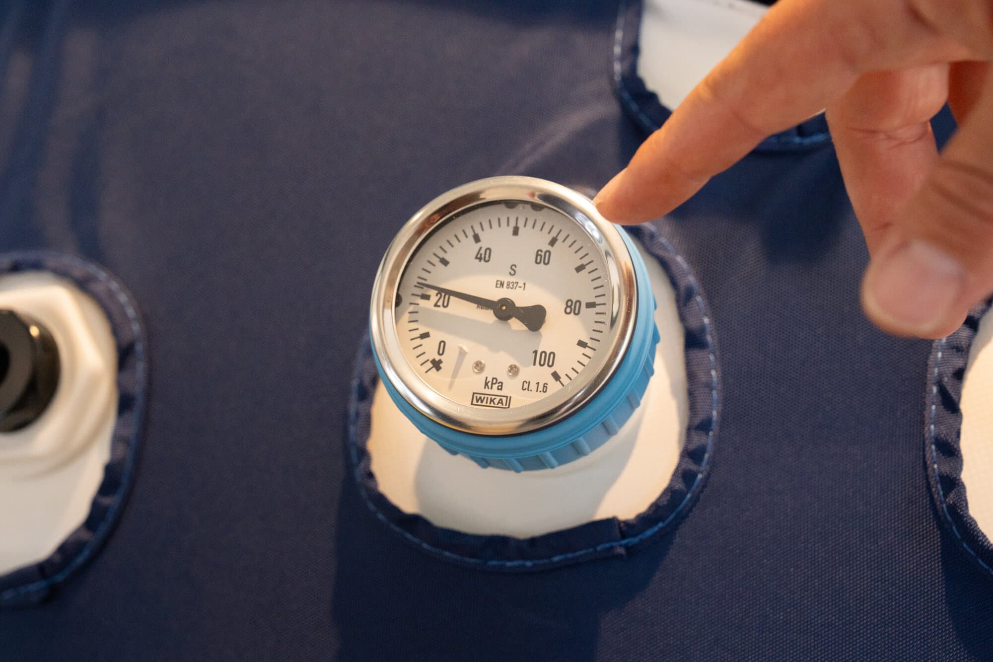 Precision pressure gauge detail Precision pressure gauge detail